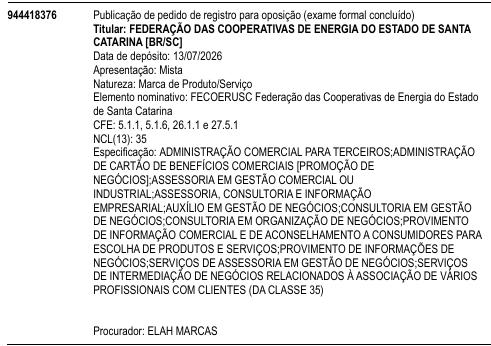 FECOERUSC Federação das Cooperativas de Energia do Estado de Santa Catarina