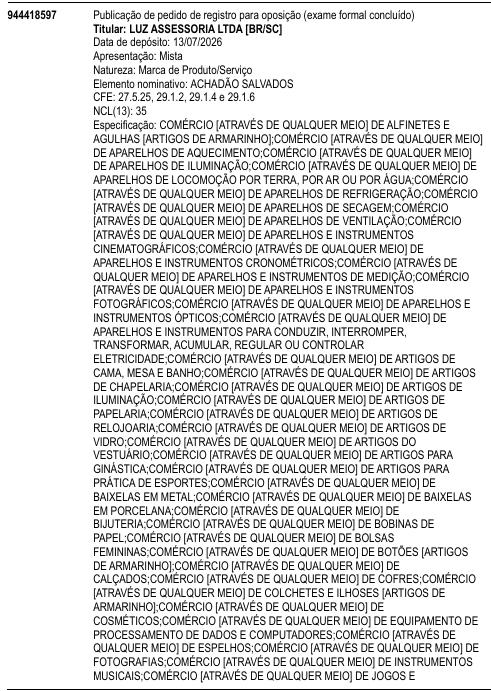 ACHADÃO SALVADOS