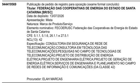 FECOERUSC Federação das Cooperativas de Energia do Estado de Santa Catarina