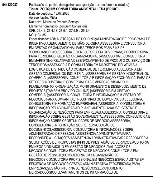 Zoitquim Consultoria