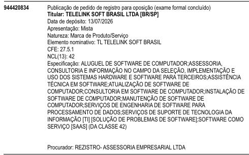 TL TELELINK SOFT BRASIL