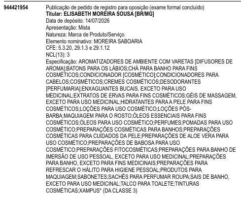 MOREIRA SABOARIA