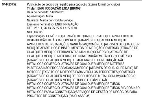 ENKI IRRIGAÇÃO