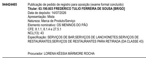 OS MENINOS DO PÃO