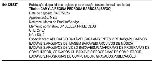 BP BELEZA PRIME CLUB