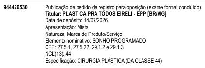 SONHO PROGRAMADO