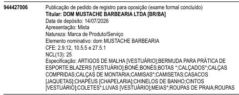 dom MUSTACHE BARBEARIA