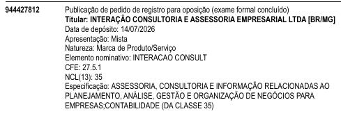 INTERACAO CONSULT