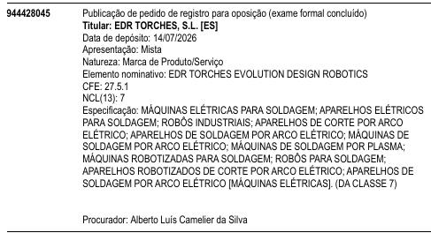 EDR TORCHES EVOLUTION DESIGN ROBOTICS