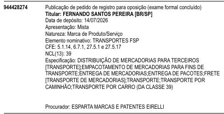 TRANSPORTES FSP