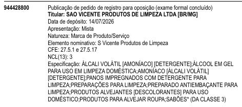 S Vicente Produtos de Limpeza