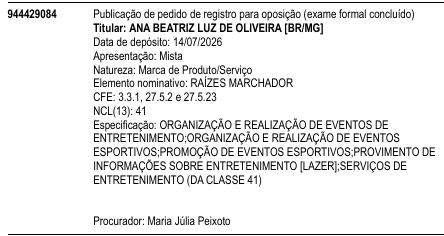 RAÍZES MARCHADOR