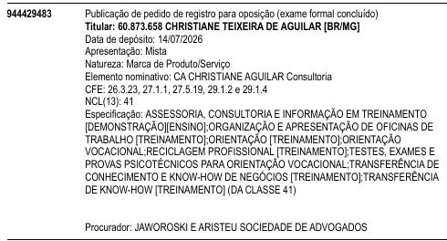 CA CHRISTIANE AGUILAR Consultoria