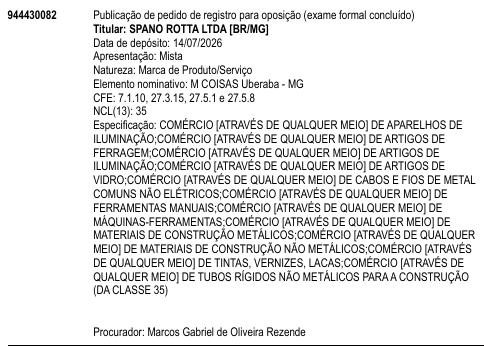 M COISAS Uberaba - MG