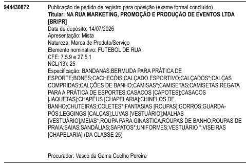 FUTEBOL DE RUA