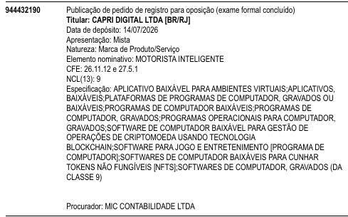 MOTORISTA INTELIGENTE