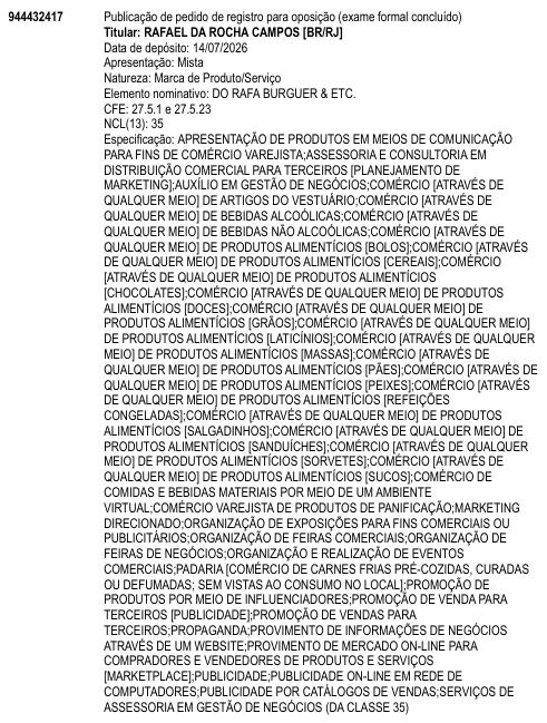 DO RAFA BURGUER & ETC.