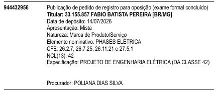 PHASES ELÉTRICA