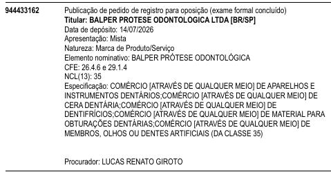 BALPER PRÓTESE ODONTOLÓGICA