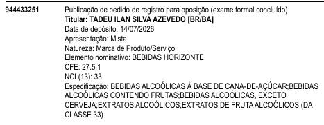 BEBIDAS HORIZONTE