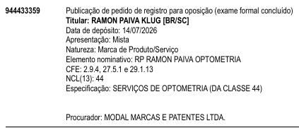 RP RAMON PAIVA OPTOMETRIA