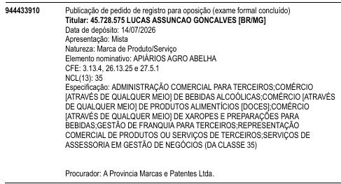 APIÁRIOS AGRO ABELHA