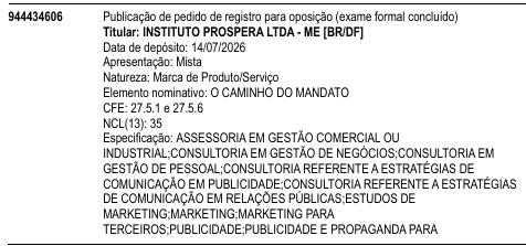 O CAMINHO DO MANDATO