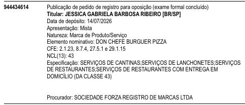 DON CHEFE BURGUER PIZZA