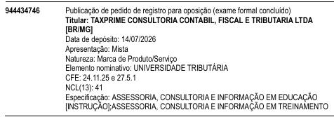 UNIVERSIDADE TRIBUTÁRIA