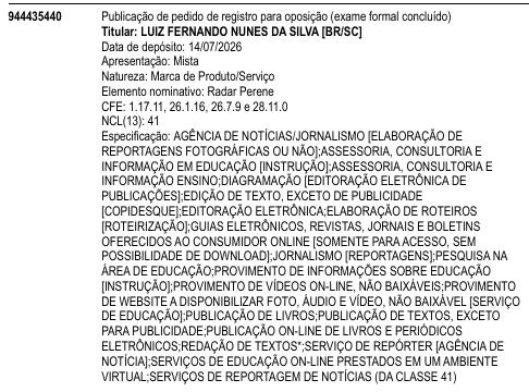 Radar Perene