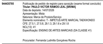 T - IMPETUS ARTE MARCIAL TAEKWONDO