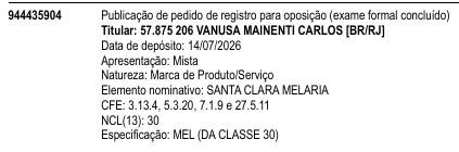 SANTA CLARA MELARIA