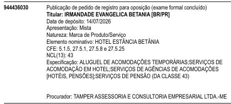 HOTEL ESTÂNCIA BETÂNIA