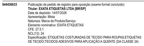 EXATA ETIQUETAS