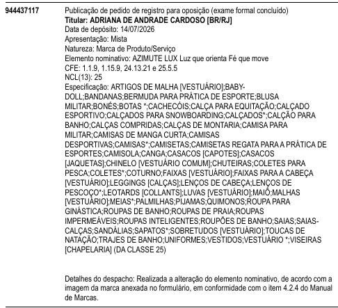 AZIMUTE LUX Luz que orienta Fé que move