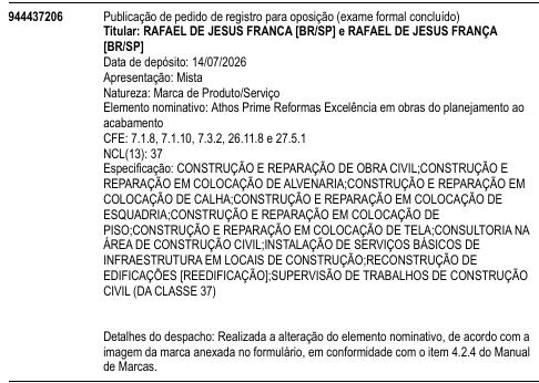 Athos Prime Reformas Excelência em obras do planejamento ao acabamento