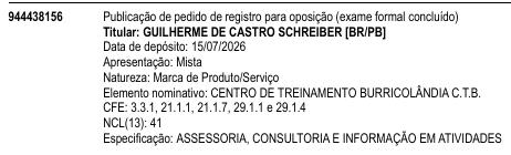 CENTRO DE TREINAMENTO BURRICOLÂNDIA C.T.B.