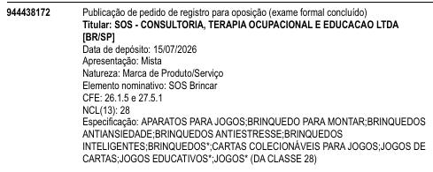 SOS Brincar