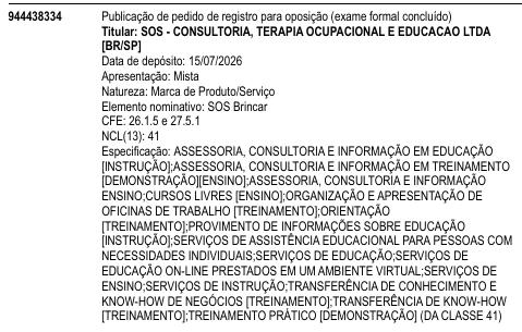 SOS Brincar