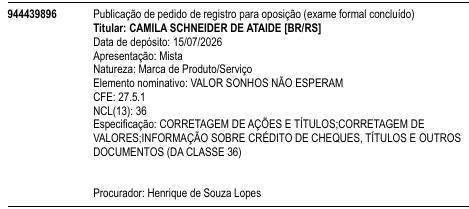 VALOR SONHOS NÃO ESPERAM