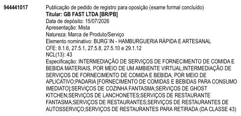BURG`IN - HAMBURGUERIA RÁPIDA E ARTESANAL