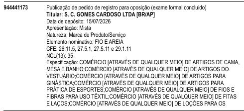 FIO E AREIA