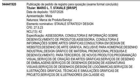 STAVALE STRATEGY DESIGN