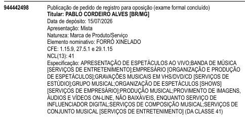 FORRÓ XINELADO