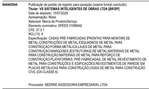 SPEED FORMAS