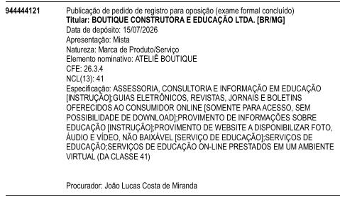 ATELIÊ BOUTIQUE