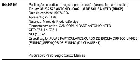 CAN COMUNIDADE ANTÔNIO NETO