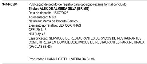 LEX COXINHAS