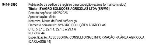 SYAGRO SOLUÇÕES AGRÍCOLAS