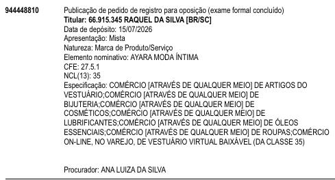 AYARA MODA ÍNTIMA